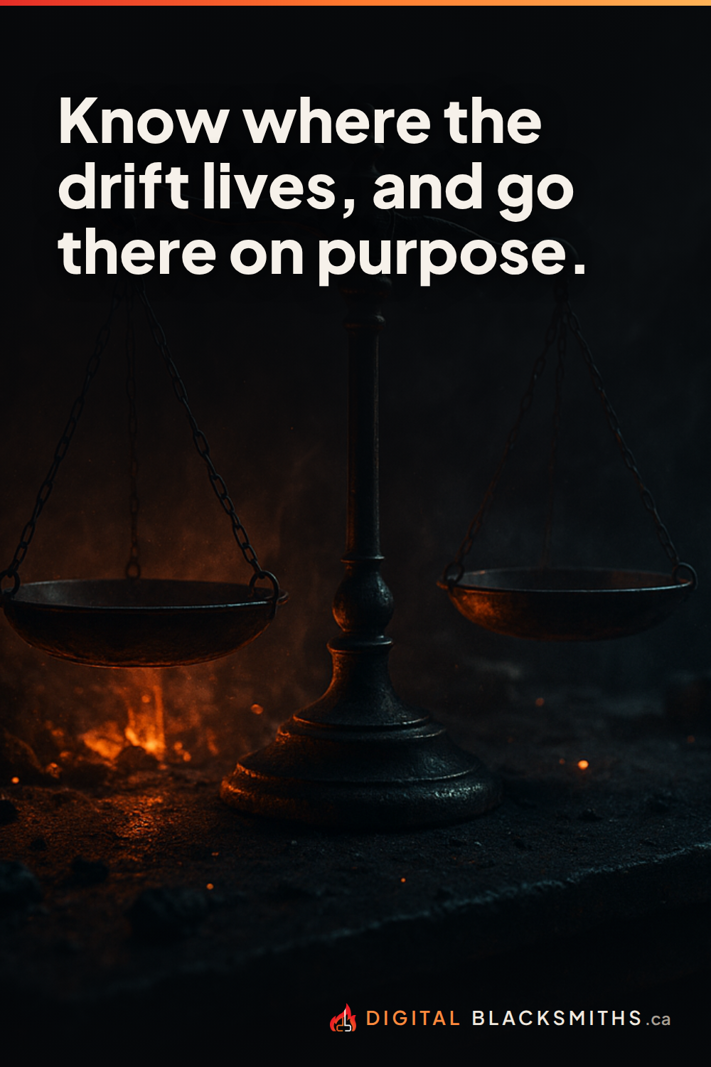Lesson pin: know where the drift lives, and go there on purpose